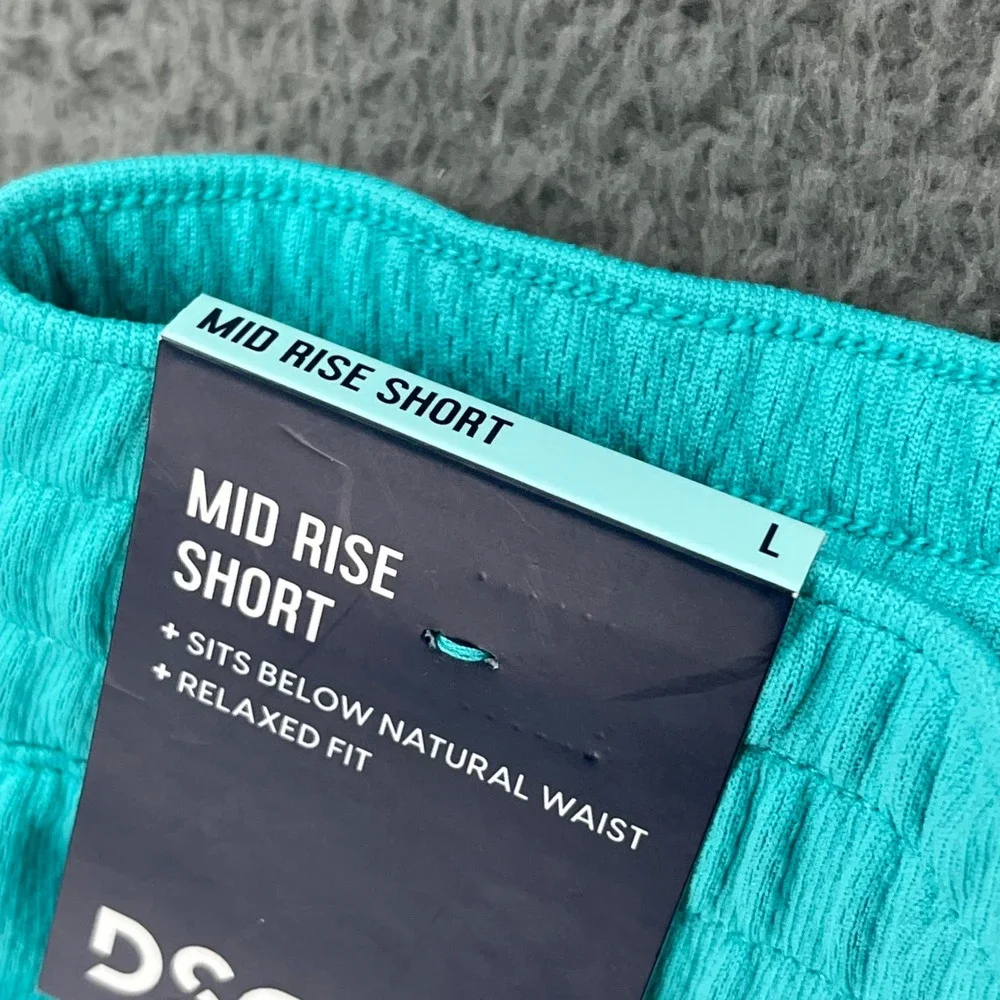 DSG Girls Mesh Athletic Shorts Teal Burst Relaxed Fit Performance Size L‎
